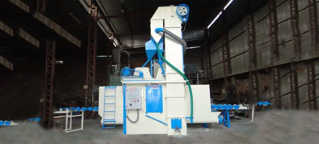 Pipe shot blasting machine