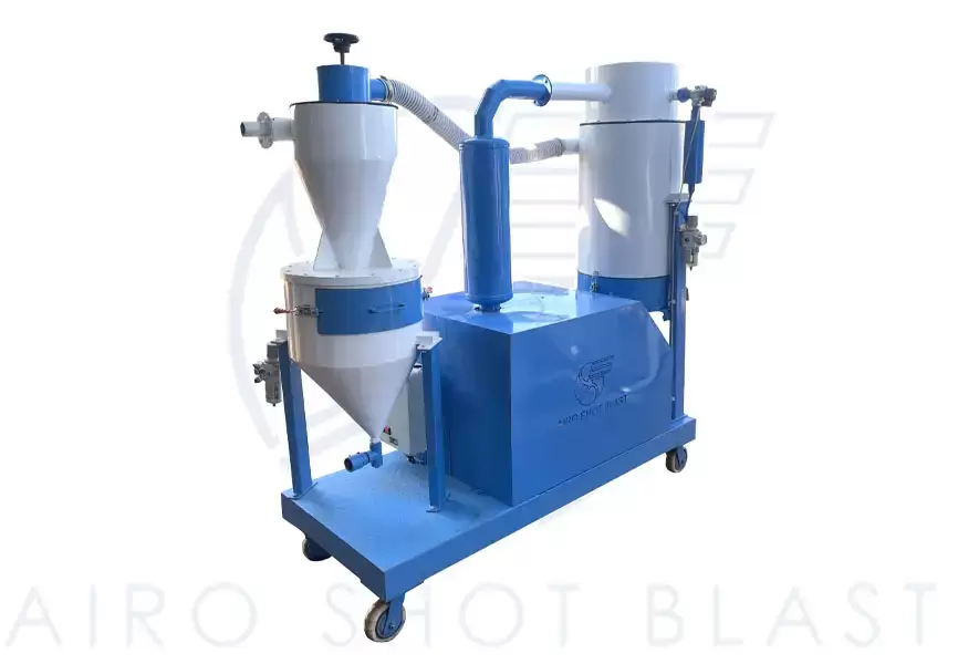 Vacuum shot blasting machine view 3