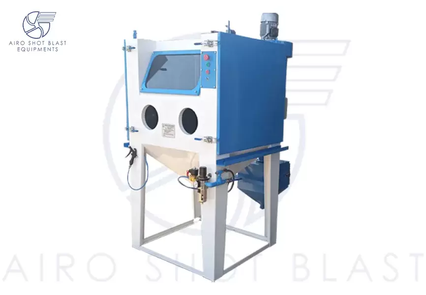 Grit blasting cabinet view 3